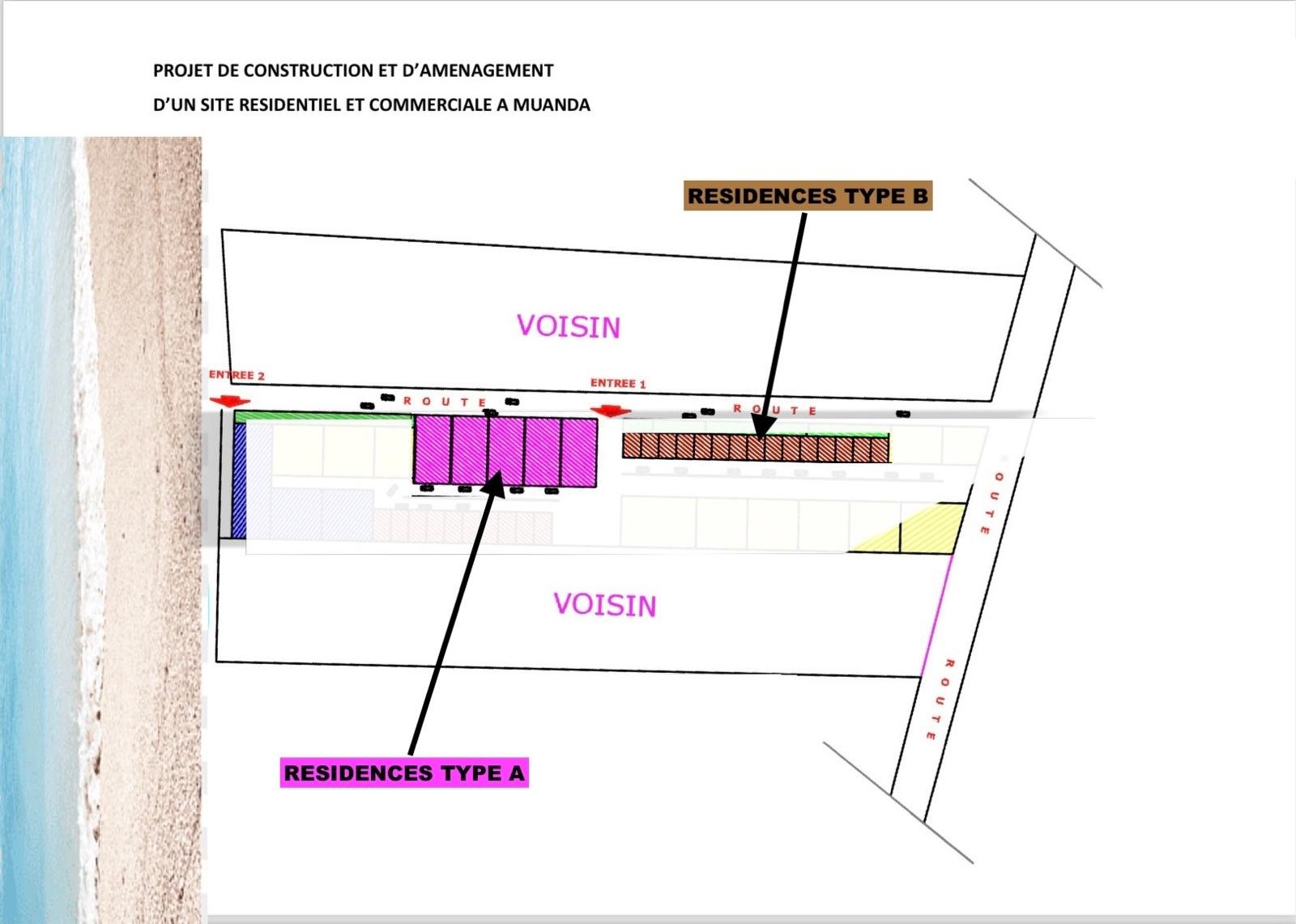 Projet de construction et d'aménagement d'un site résidentiel et commerciale à Moanda